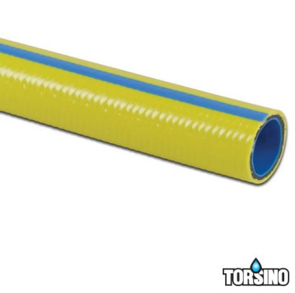 Torsino Schlauch 1, 8 bar Gelb/Blau, Rolle a100 Meter